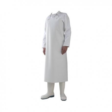 DELANTAL NEOPRENO BLANCO ARNES AUTOMATICO 114X70 CM
